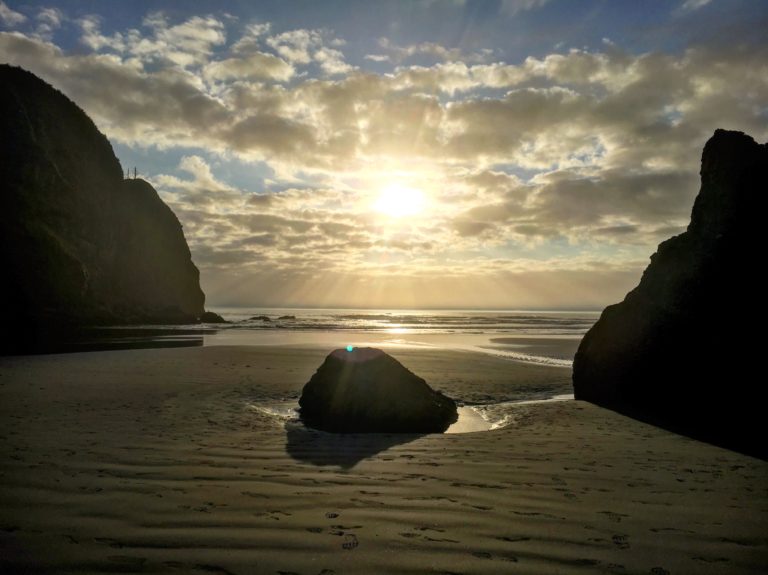 Sunset at Ruby Beach by Gloria Zhang